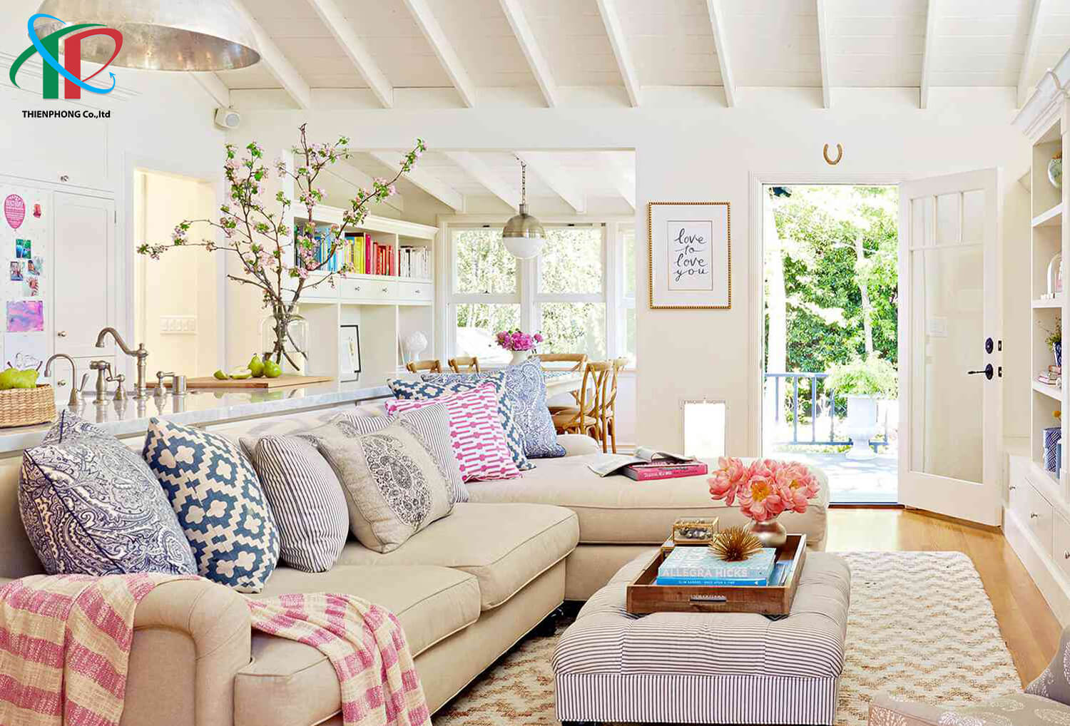 cach-trang-tri-phong-khach-voi-goi-nem