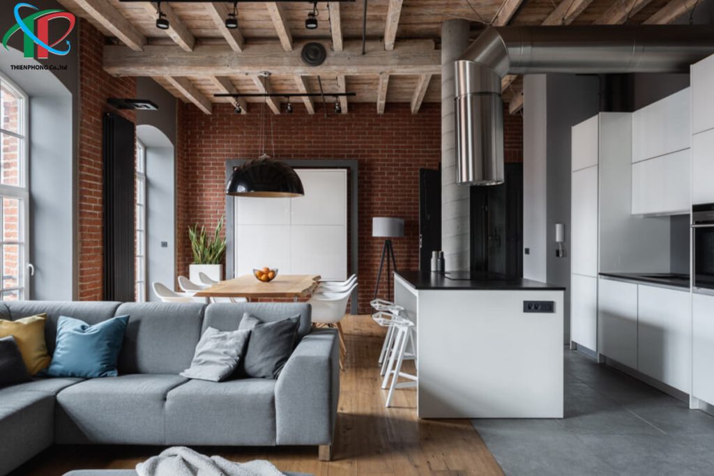 Phong cách thiết kế nội thất công nghiệp