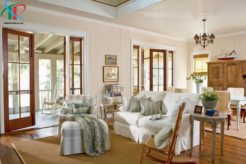 nguyên liệu tự nhiên trong phong cách đồng quê