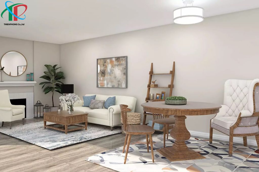 phong cách thiết kế đồng quê