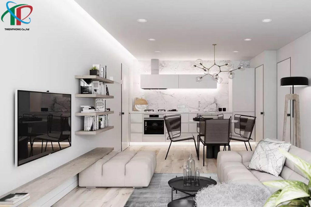 thiết kế nội thất phong cách hiện đại