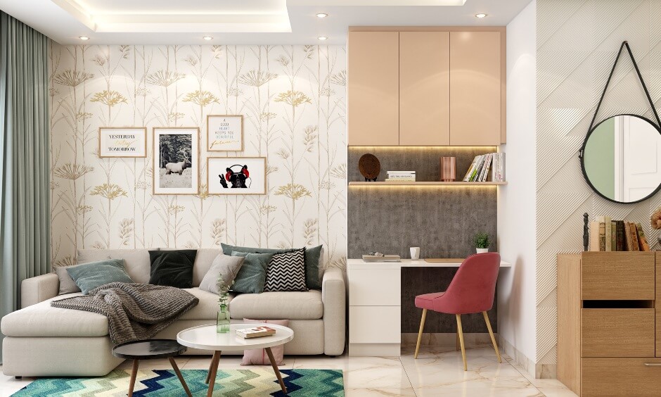 Phòng Khách Màu Nhẹ Nhàng