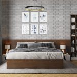 Phòng Ngủ Hiện Đại Với Tấm Ốp Tường Gạch
