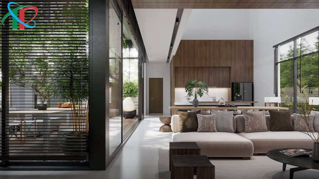 Phòng khách - Biệt thự Lâm Đồng