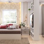 Thiết Kế Nội Thất Phòng Khách Kiêm Phòng Ngủ Hiện Đại