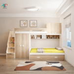 Giường Tầng Kết Hợp Tủ Quần Áo GS094