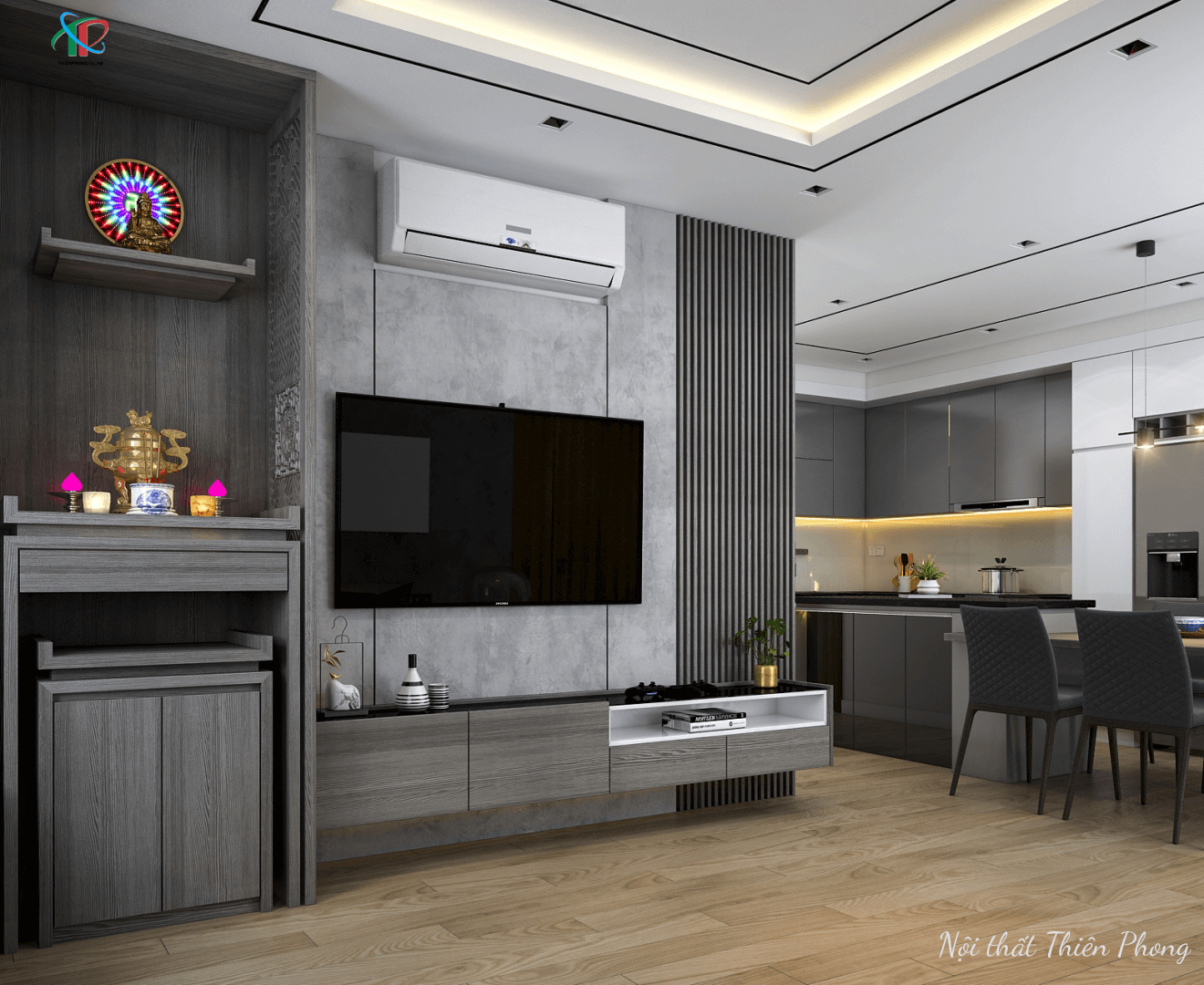 thiết kế nhà phố phong cách mondern 3 phòng ngủ quận Thủ Đức