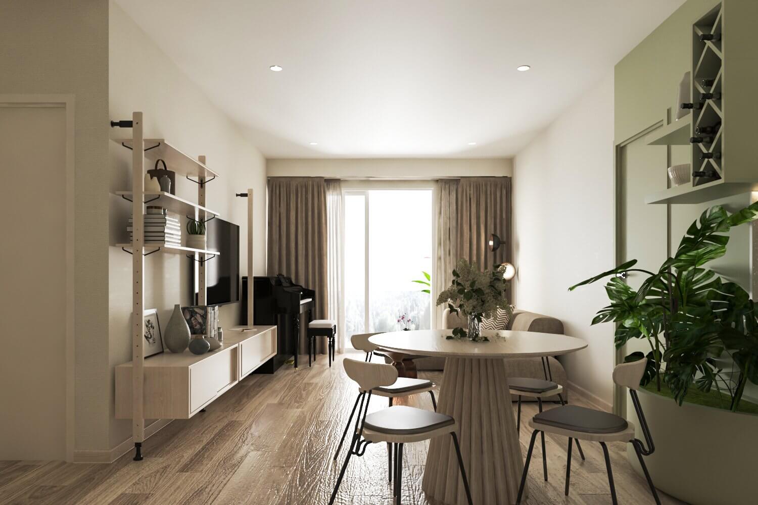 Căn hộ 2PN sài Gòn getaway - phong cách Scandinavian