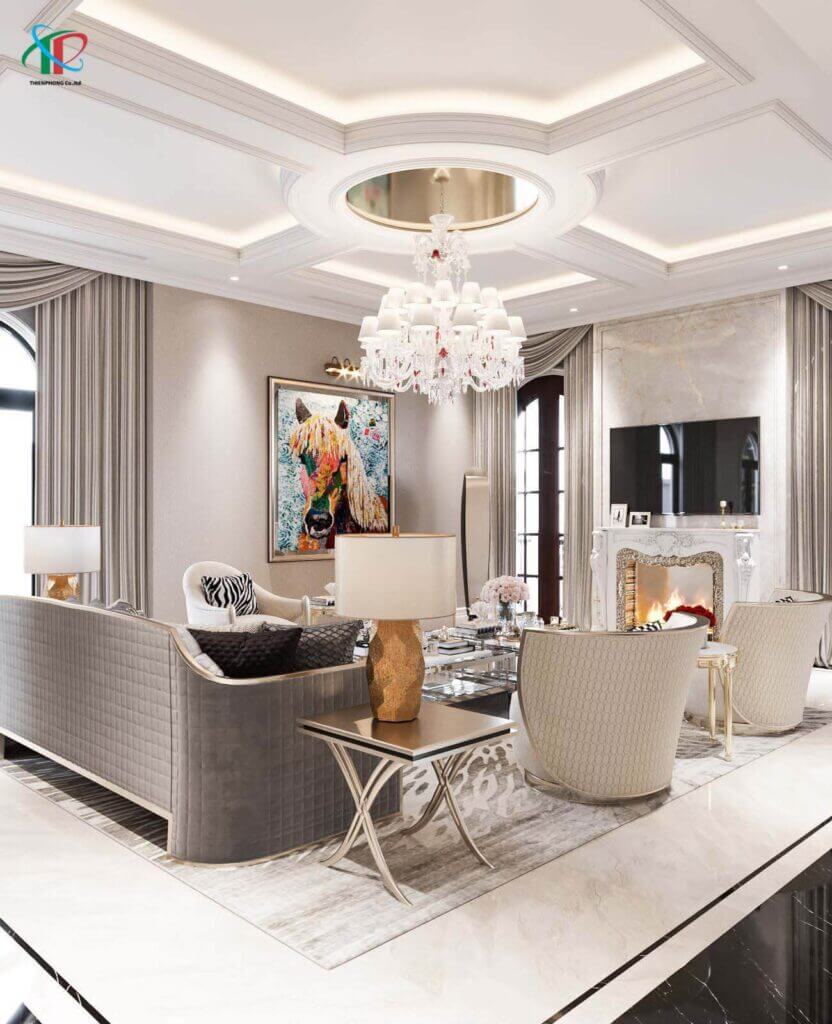 Biệt Thự Villa Vinhome Ocean Park (Luxury) - Nội Thất Thiên Phong