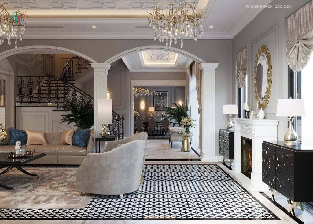 Villa Vinhomes Harmony Long Biên - Nội Thất Thiên Phong