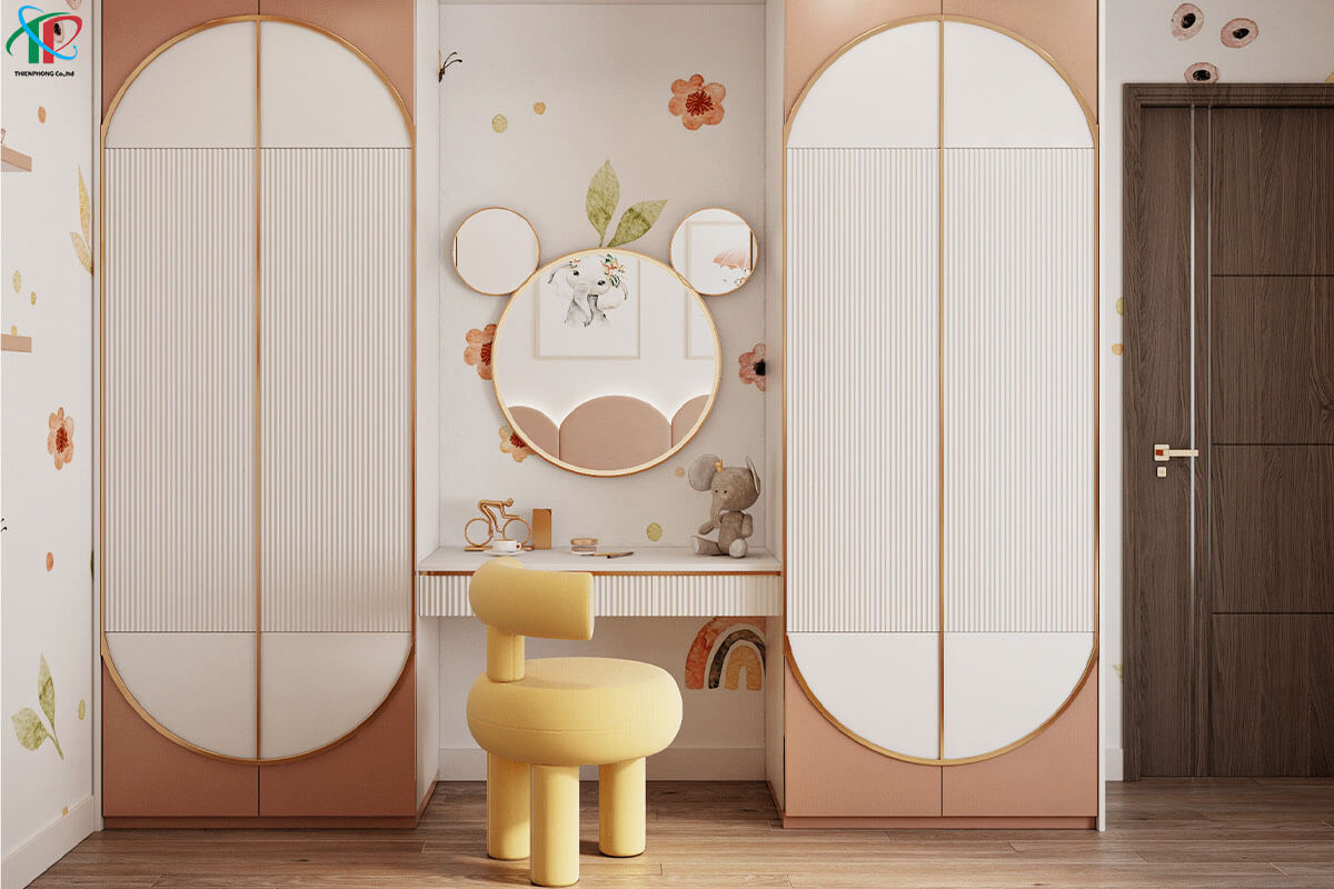 phong-ngu-cho-2-be-gai-mau-hong-nhat-3