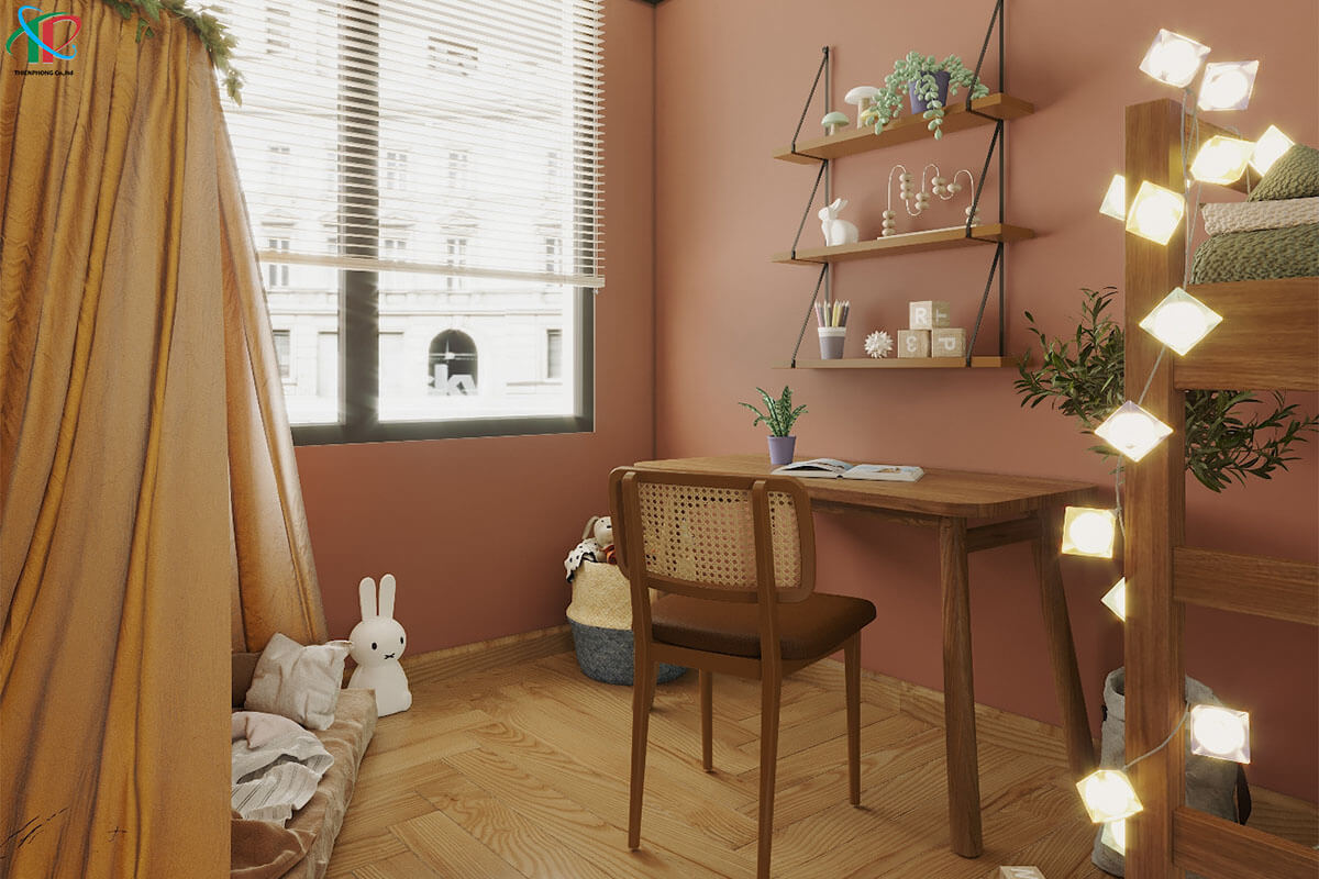 phong-ngu-cho-2-be-gai-mau-hong-voi-giuong-tang-2