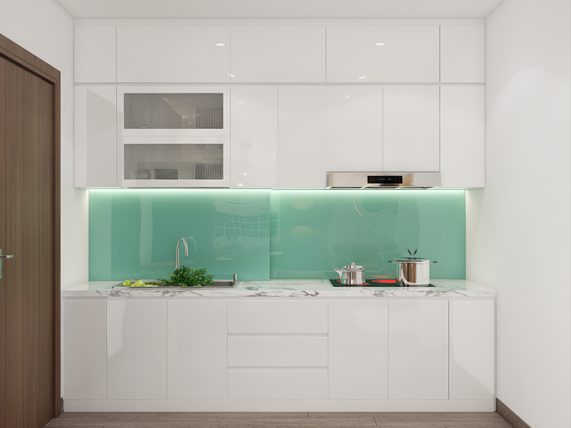 mẫu bếp chữ i dễ sử dụng và tiện lợi