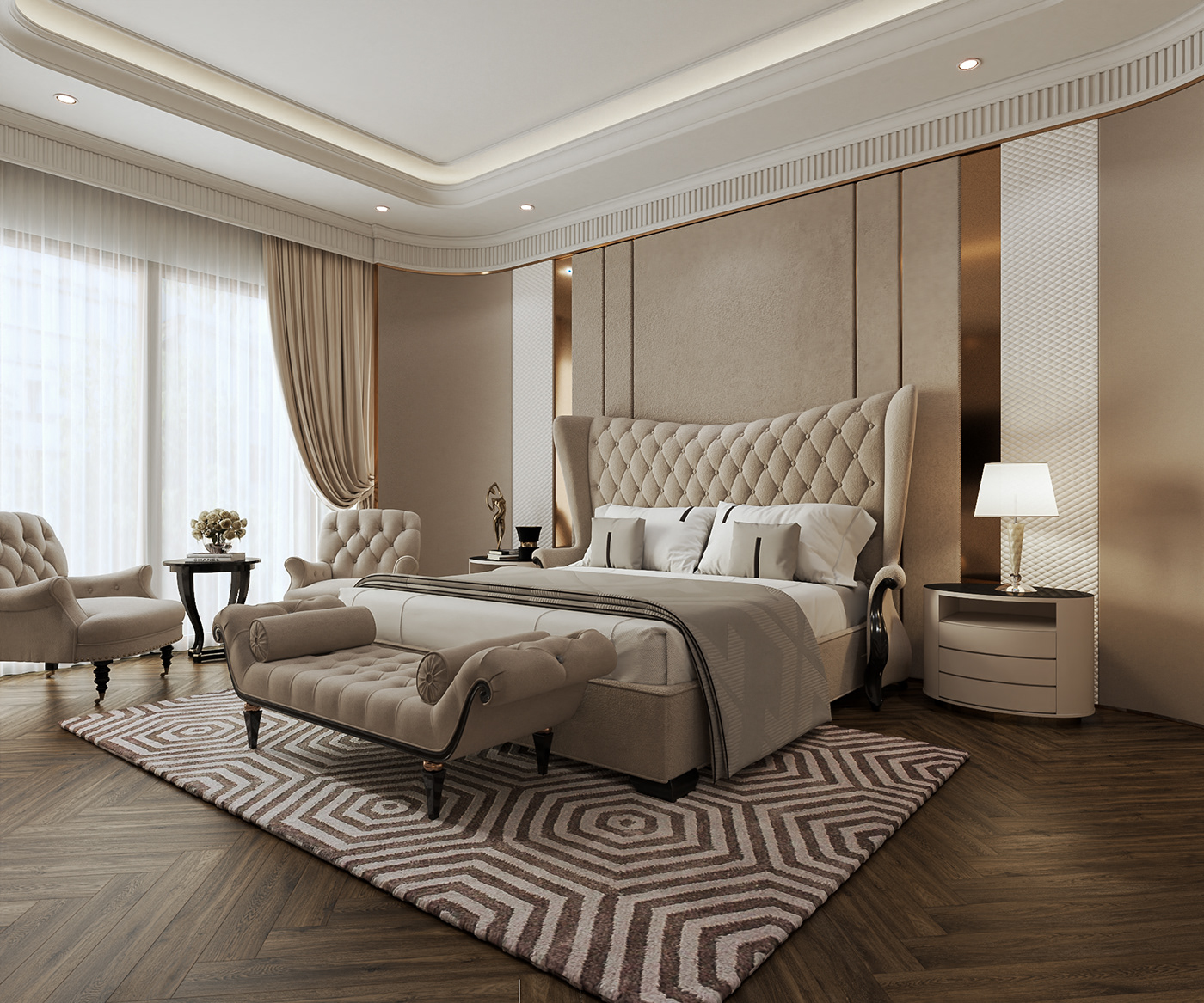 phong-ngu-master-phong-cach-tan-co-dien